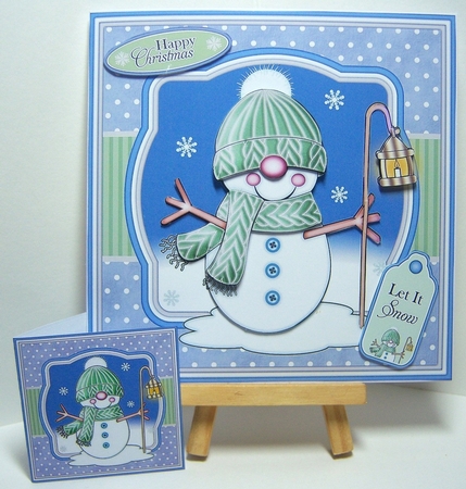 Snowman in Knitted Hat Mini Kit by Katie Silver
