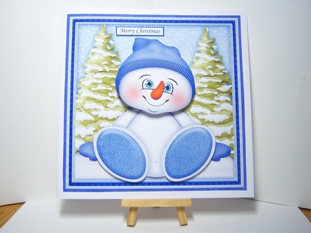 CHRISTMAS WOBBLY HEAD CARDS 7.5 Decoupage & Inserts Bumper Kit by Katie Silver