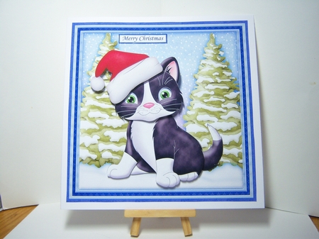 CHRISTMAS WOBBLY HEAD CARDS 7.5 Decoupage & Inserts Bumper Kit by Katie Silver