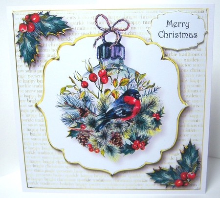 White & Gold - The Woodlands Bauble by Katie Silver