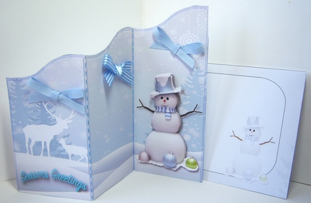 Snowy Morning 2 - Tri Fold Card by Katie Silver
