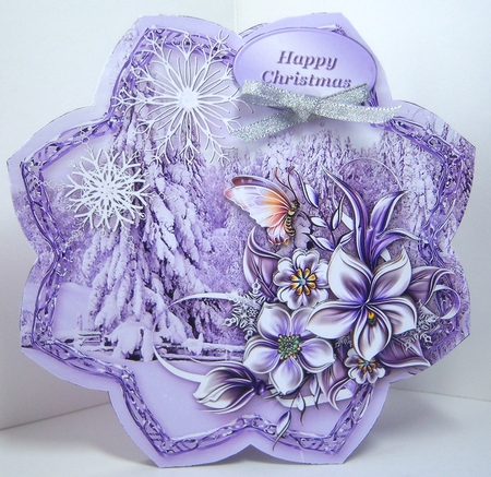 Fields of Snow - Petal Shaped Card Mini Kit by Katie Silver