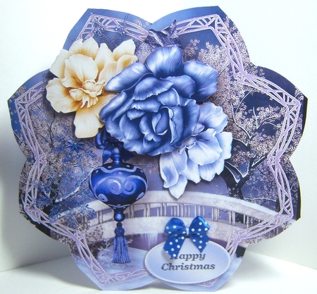Winter Roses - Petal Shaped Card Mini Kit by Katie Silver