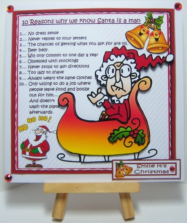 7x7 Gus reasons why Santa is a man mini kit by Katie Silver
