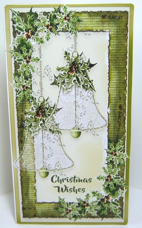 Christmas Bells Voucher, Gift, Money, Pocket, Wallet, Envelope by Katie Silver