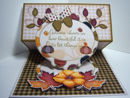 Flying Easel Autumn Fall Card 1507 by Katie Silver
