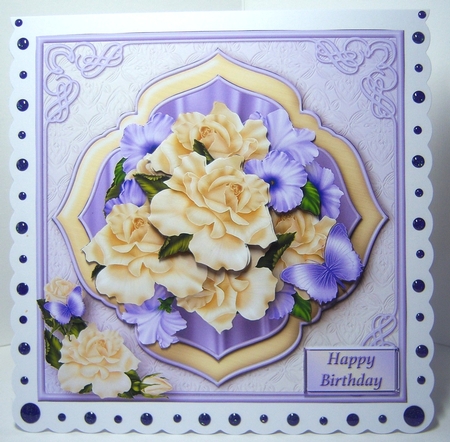 Bouquet of Roses Stacked Layers Card Mini Kit by Katie Silver