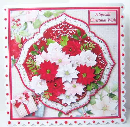 Flowers for Christmas Stacked Layers Card Mini Kit by Katie Silver