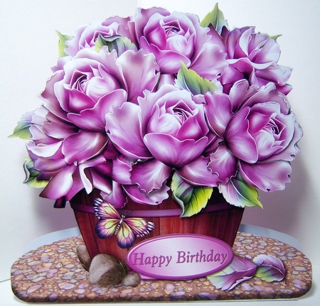 Rose Posy - Flower Barrel Card Mini Kit by Katie Silver