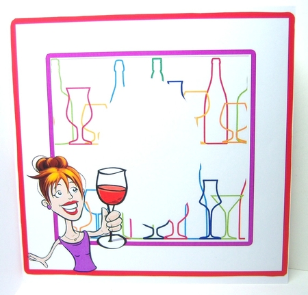 Wine Improves With Age I Improve With Wine - Insert by Katie Silver