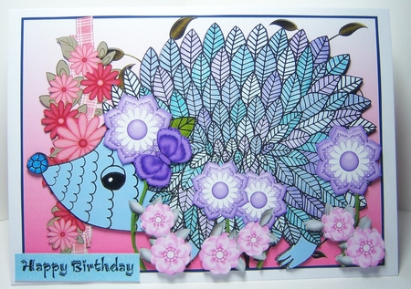 Flower Power Hedgehog by Katie Silver