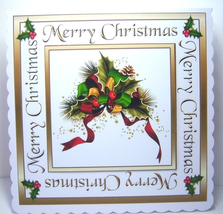 Pine cones and holly by Katie Silver