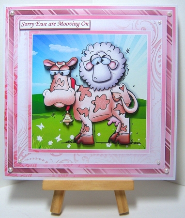 EWE MOOVE ME Humorous 7.5 Decoupage & Insert All Occasions by Katie Silver