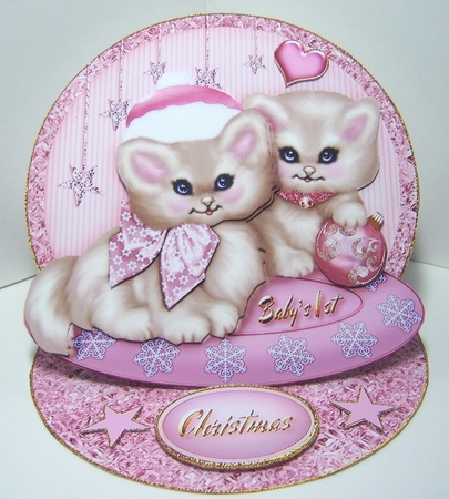 Babys 1st Christmas Card Kit-One by Katie Silver