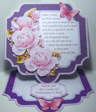 WHEN I THINK VERSE Large Easel Card Kit & Decoupage 7.7 All Occasions by Katie Silver