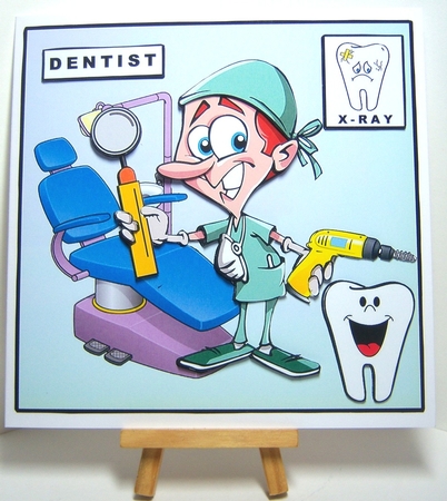 Dentist Hygienist - Decoupage by Katie Silver
