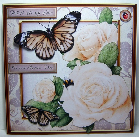 BUTTERFLY BLOSSOMS 4 SHEET MINI KIT CREAM by Katie Silver