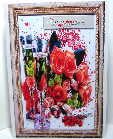 Champagne and Floweres Anniversary or Valentine  by Katie Silver