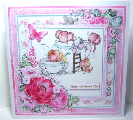 TIME FOR A CUPPA 7.5 Decoupage & Insert Kit Various Occasions by Katie Silver