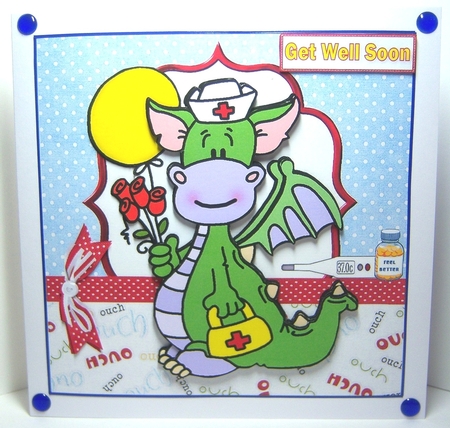 7x7 Clyde has get well wishes mini kit by Katie Silver