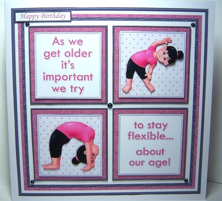 HUMOROUS YOGA SQUARES 7.5 Quick Layer Card & Insert Kit by Katie Silver