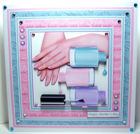 MANICURE GETTING THE NAILS DONE 7.5 Decoupage & Insert Kit by Katie Silver