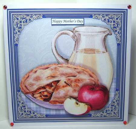 APPLE PIE & CUSTARD 7.5 Decoupage & Insert Mini Kit by Katie Silver