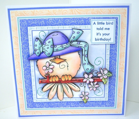 A LITTLE BIRD TOLD ME 7.5 Decoupage & Insert Mini Kit by Katie Silver