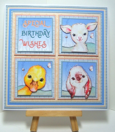 SPRING BABIES SQUARES 7.5 Quick Layer Card & Insert Kit All Occasions by Katie Silver