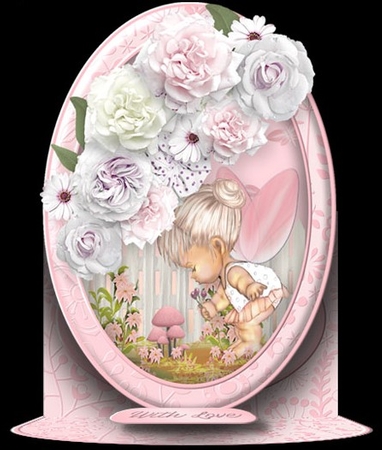 Fairy Garden - Oval Easel Card Mini Kit by Katie Silver