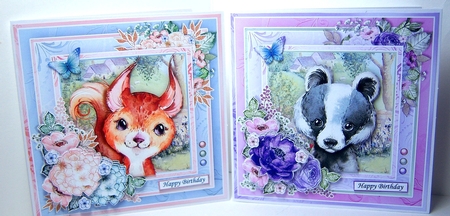 WOODLAND PALS 7.5 Decoupage & Inserts Bumper Kit by Katie Silver