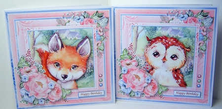 WOODLAND PALS 7.5 Decoupage & Inserts Bumper Kit by Katie Silver
