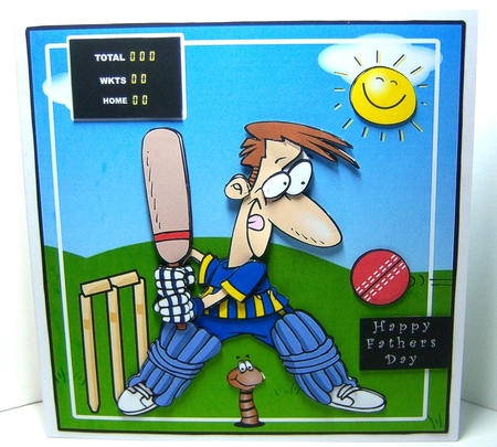Keep Batting - Decoupage by Katie Silver