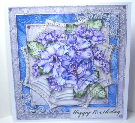 Happy Birthday flowers by Katie Silver