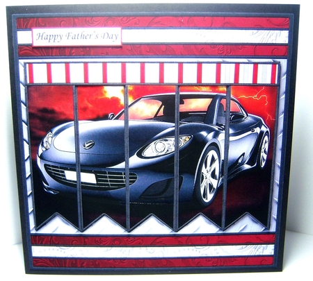 BLACK SPORTS CAR Easy Cut Family Word Strips, Alphabet & Age Tiles Word Kit by Katie Silver