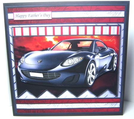 BLACK SPORTS CAR Easy Cut Family Word Strips, Alphabet & Age Tiles Word Kit by Katie Silver