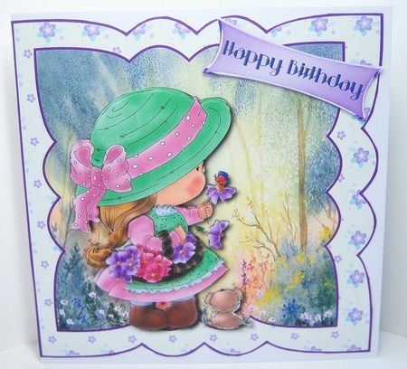 Izzys Spring Stroll - Multi Occasions Card  by Katie Silver