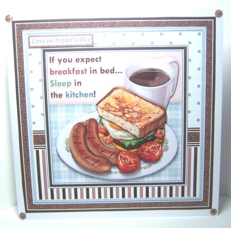 BREAKFAST IN BED 7.5 Decoupage & Insert Mini Kit All Occasions by Katie Silver