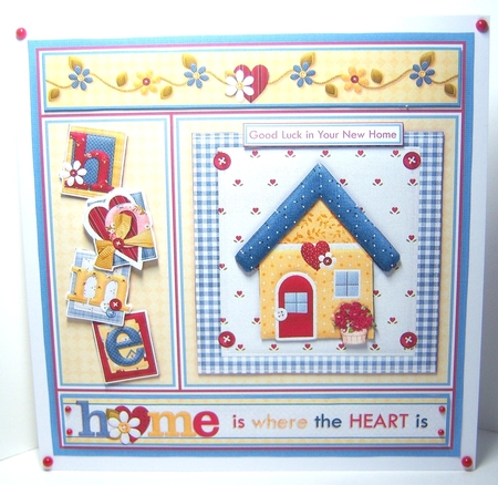 HOME IS WHERE THE HEART IS 7.5 Decoupage & Insert Various Occasions by Katie Silver