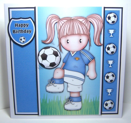 Football Chloe Pale Blue Mini Kit With Ages 3 to 7 yrs by Katie Silver