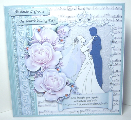 BRIDE & GROOM 1ST DANCE Wedding Day 8x8 Mint Decoupage Mini Kit by Katie Silver