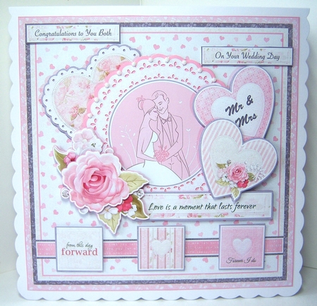 WEDDING DAY FOREVER I DO 7.5 Decoupage & Insert Mini Kit by Katie Silver