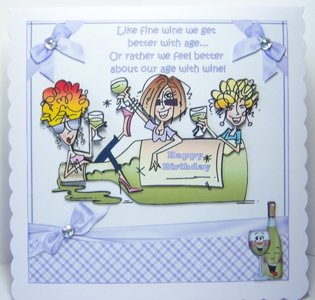 8x8 J.J and her friends about wine mini kit by Katie Silver