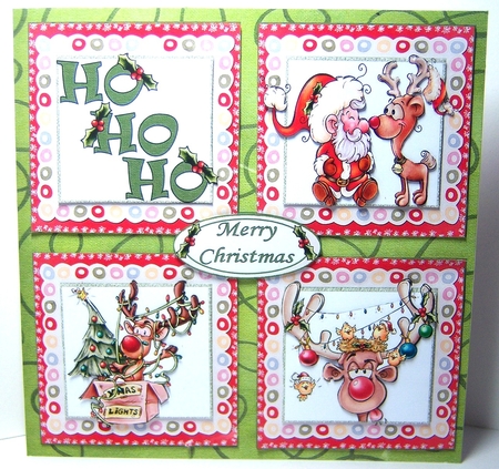 8x8 Ho Ho  Ho Merry Christmas mini kit by Katie Silver