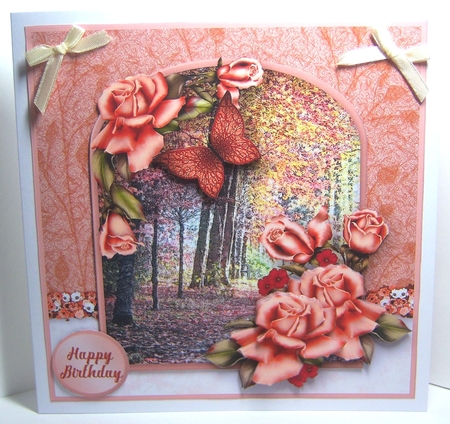 Autumn Woods - Decoupage Card Mini Kit by Katie Silver