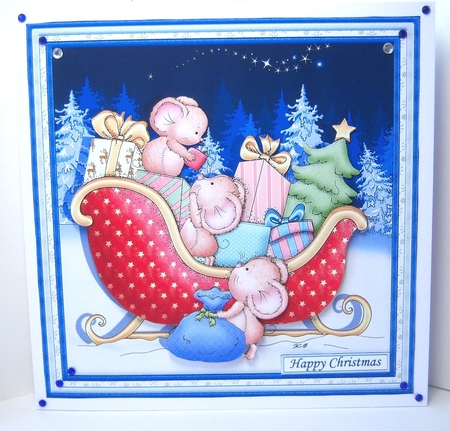 BELIEVE IN MAGIC Christmas 7.5 Decoupage & Insert Mini Kit by Katie Silver