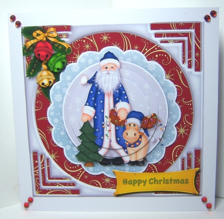 Santa Wishes - Pyramid Card by Katie Silver
