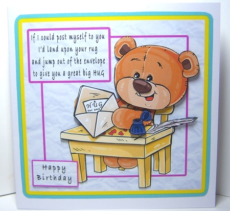 A Hug For You - Decoupage by Katie Silver
