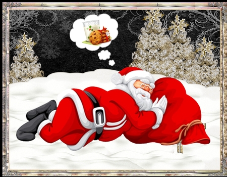 Dreaming Santa with Matching Money Wallet by Katie Silver
