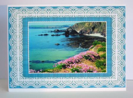 Lace Frame A5 Card Fronts - Plaids 3 by Katie Silver
